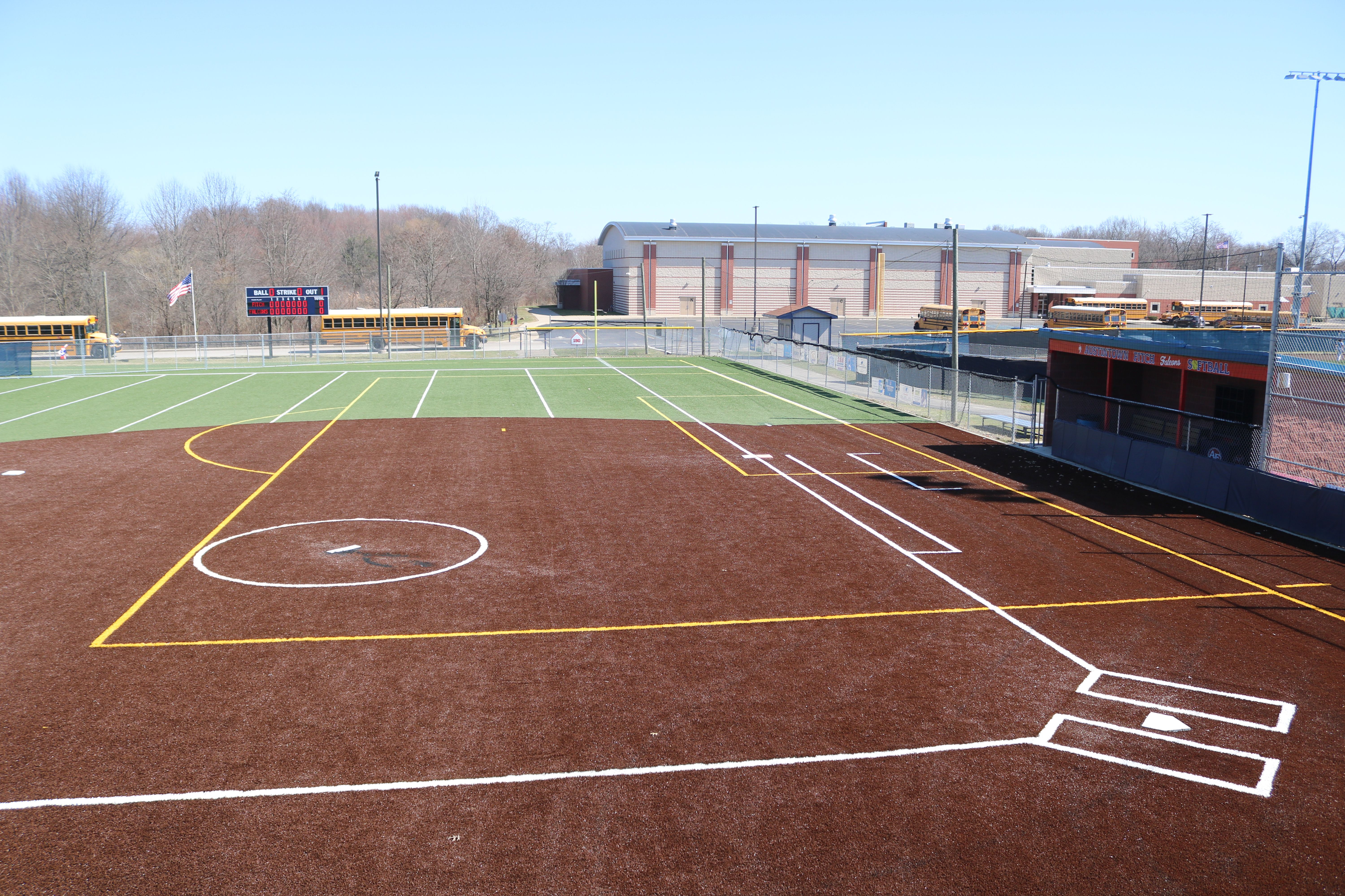 Softball From Press Box Right Field